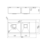 Chậu rửa chén Inox Malloca MS 6305T